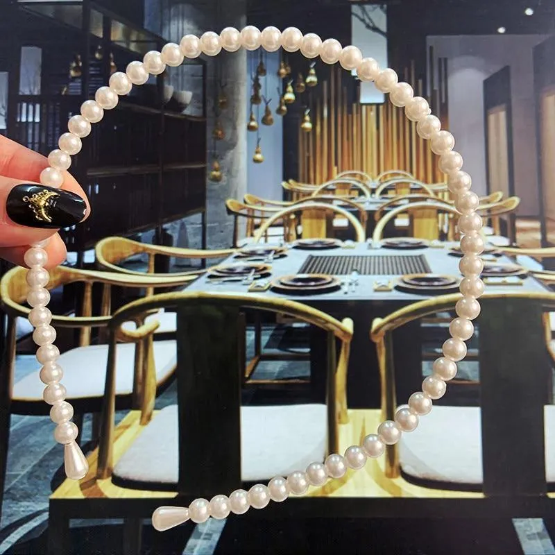 22 Stile Simulation Perle Haarbänder Frauen Haar Zubehör Koreanische Handgemachte Bogen Blume Hoops Stirnband Hochzeit Ornamente