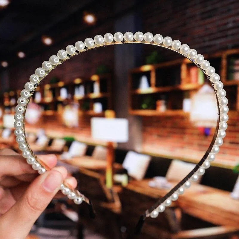 22 Stile Simulation Perle Haarbänder Frauen Haar Zubehör Koreanische Handgemachte Bogen Blume Hoops Stirnband Hochzeit Ornamente