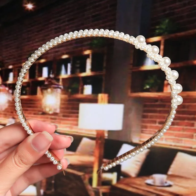 22 Stile Simulation Perle Haarbänder Frauen Haar Zubehör Koreanische Handgemachte Bogen Blume Hoops Stirnband Hochzeit Ornamente