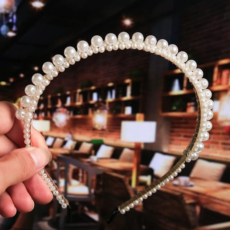 22 Stile Simulation Perle Haarbänder Frauen Haar Zubehör Koreanische Handgemachte Bogen Blume Hoops Stirnband Hochzeit Ornamente