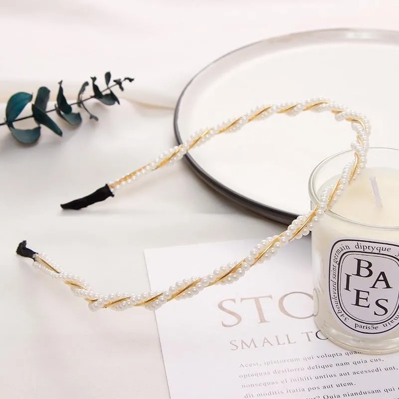 22 Stile Simulation Perle Haarbänder Frauen Haar Zubehör Koreanische Handgemachte Bogen Blume Hoops Stirnband Hochzeit Ornamente