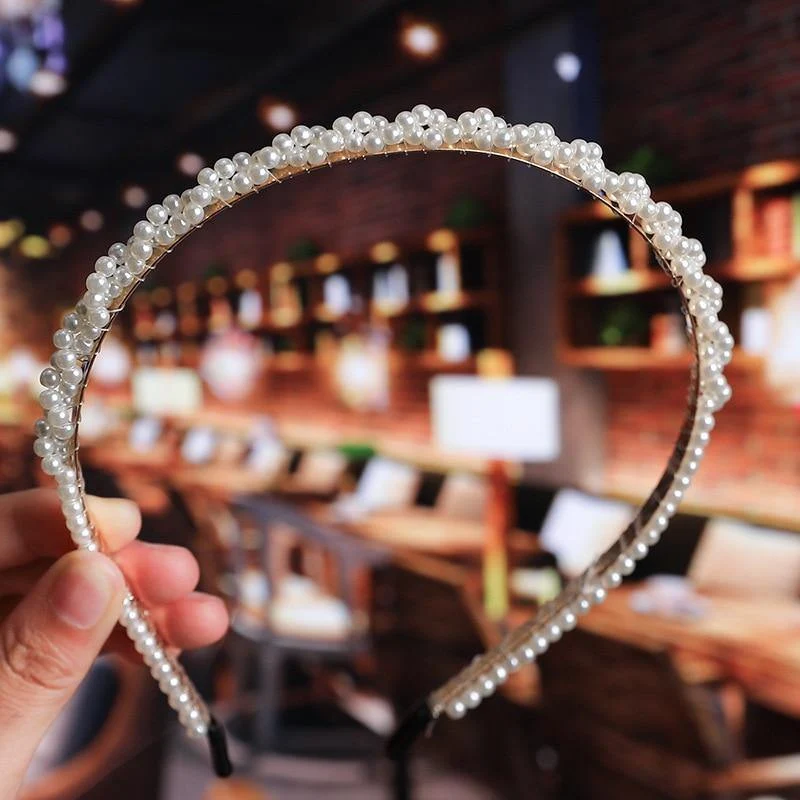 22 Stile Simulation Perle Haarbänder Frauen Haar Zubehör Koreanische Handgemachte Bogen Blume Hoops Stirnband Hochzeit Ornamente