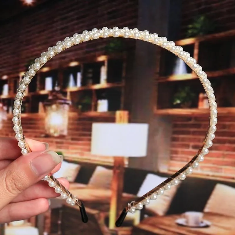 22 Stile Simulation Perle Haarbänder Frauen Haar Zubehör Koreanische Handgemachte Bogen Blume Hoops Stirnband Hochzeit Ornamente