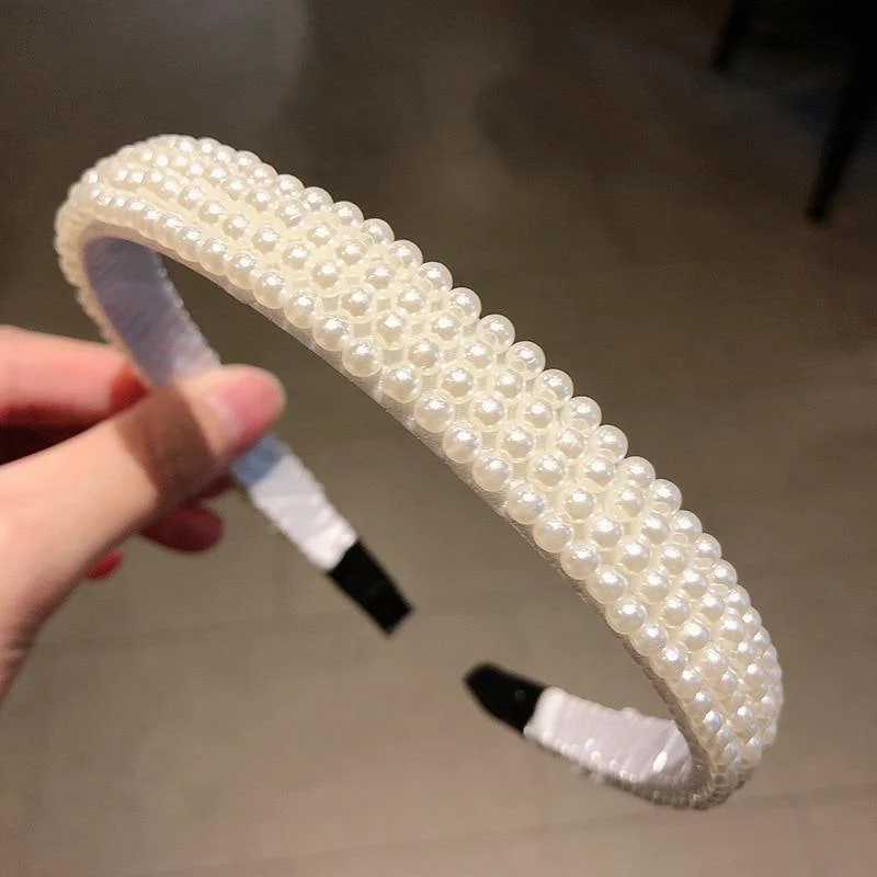 22 Stile Simulation Perle Haarbänder Frauen Haar Zubehör Koreanische Handgemachte Bogen Blume Hoops Stirnband Hochzeit Ornamente