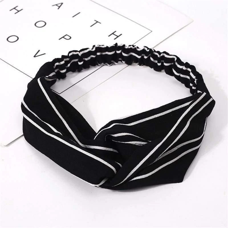 Mode Blumendruck Knoten Frauen Stirnband Vintage Haarband Mädchen Kopfbedeckung Leopard Stirnband Haarschmuck