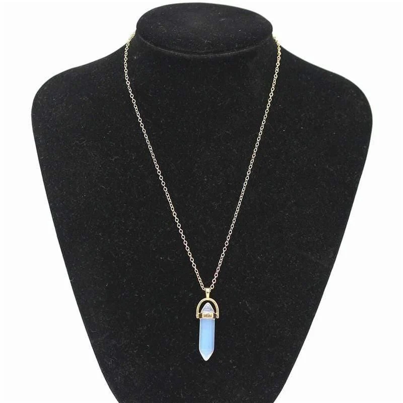 Crystal Bullet Style Choker Halskette Geschenk Frauen Lange Ketten Boho Anhänger Halskette Statement Zubehör Femme Neu
