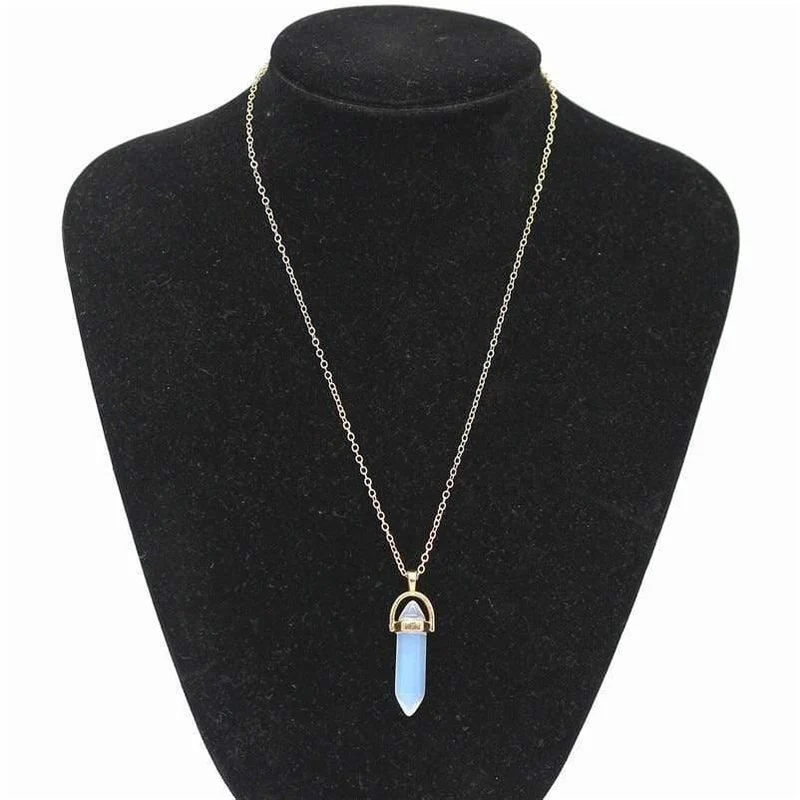 Crystal Bullet Style Choker Halskette Geschenk Frauen Lange Ketten Boho Anhänger Halskette Statement Zubehör Femme Neu