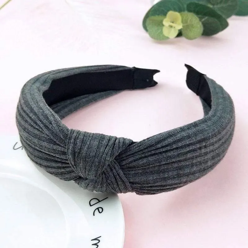 Bedruckte Scrunchies, Turban-Oberteil, geknotetes elastisches Haarband, Haar-Accessoires für Mädchen, rutschfestes Stirnband, Haarband für Frauen