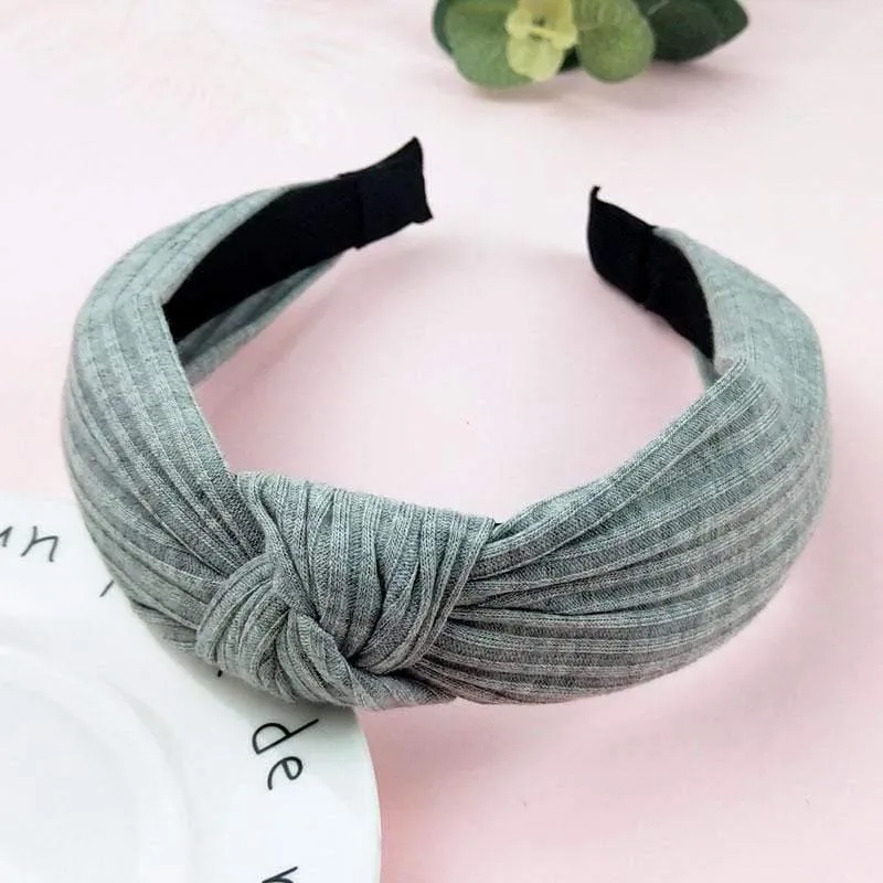Bedruckte Scrunchies, Turban-Oberteil, geknotetes elastisches Haarband, Haar-Accessoires für Mädchen, rutschfestes Stirnband, Haarband für Frauen