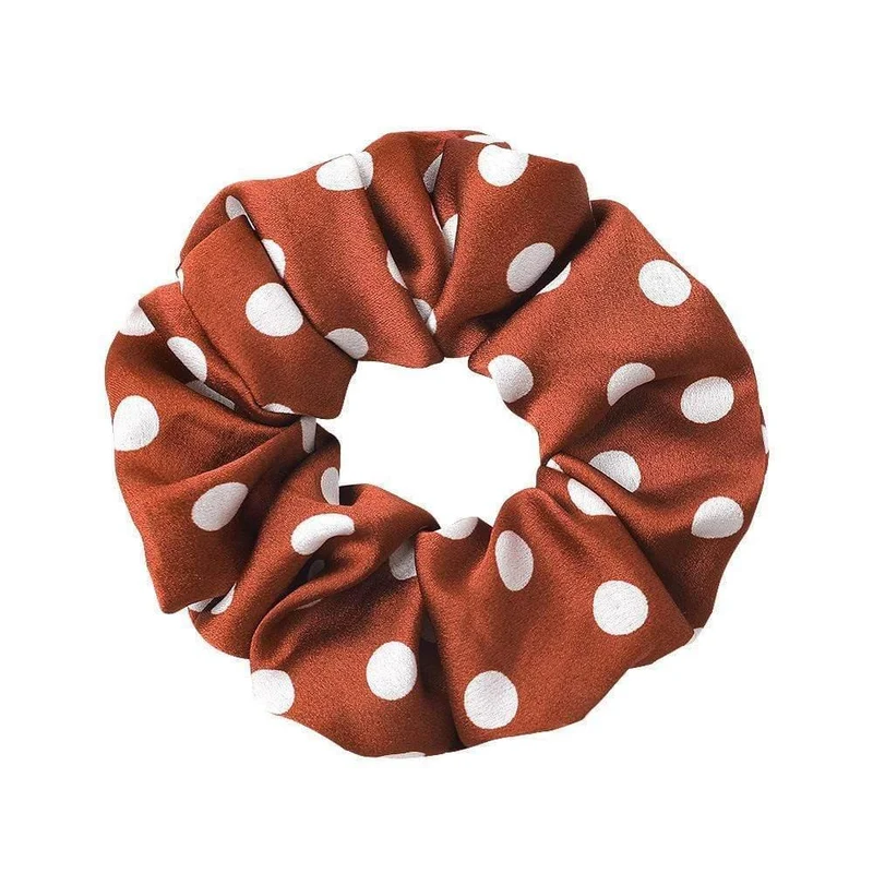 Modische Damen-Haarbänder im College-Stil mit einfarbigen Punkten, elastisch, Haargummis, Haar-Accessoires für Mädchen