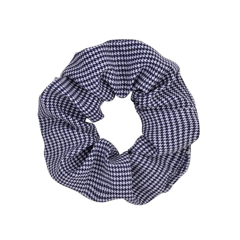 Damen Vintage Haargummi gepunktet kariert Haarseil Mädchen elastisches Haarband Pferdeschwanzhalter gestreiftes Gummiband Haarschmuck