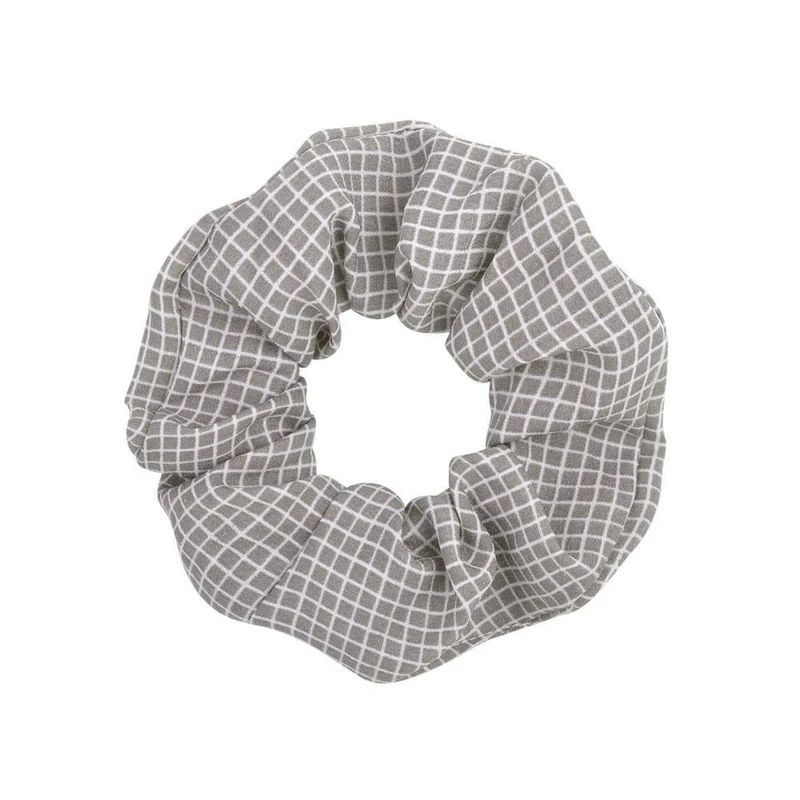 Damen Vintage Haargummi gepunktet kariert Haarseil Mädchen elastisches Haarband Pferdeschwanzhalter gestreiftes Gummiband Haarschmuck