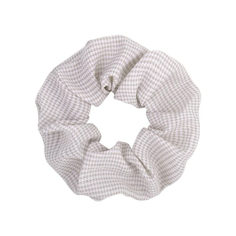 Damen Vintage Haargummi gepunktet kariert Haarseil Mädchen elastisches Haarband Pferdeschwanzhalter gestreiftes Gummiband Haarschmuck