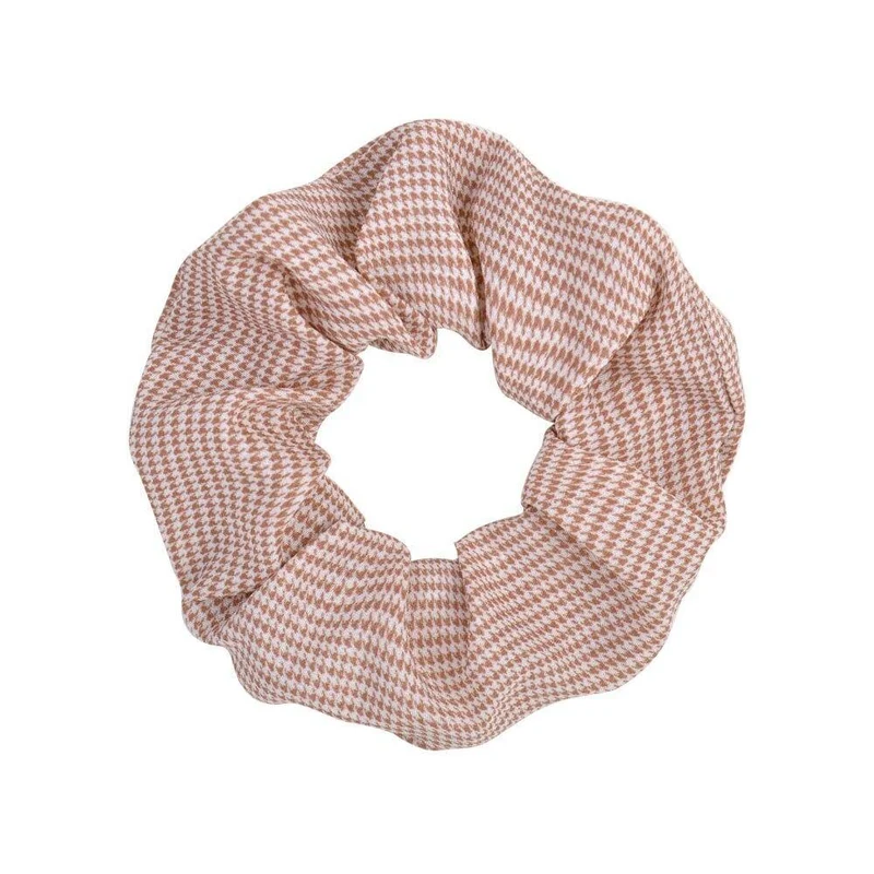 Damen Vintage Haargummi gepunktet kariert Haarseil Mädchen elastisches Haarband Pferdeschwanzhalter gestreiftes Gummiband Haarschmuck