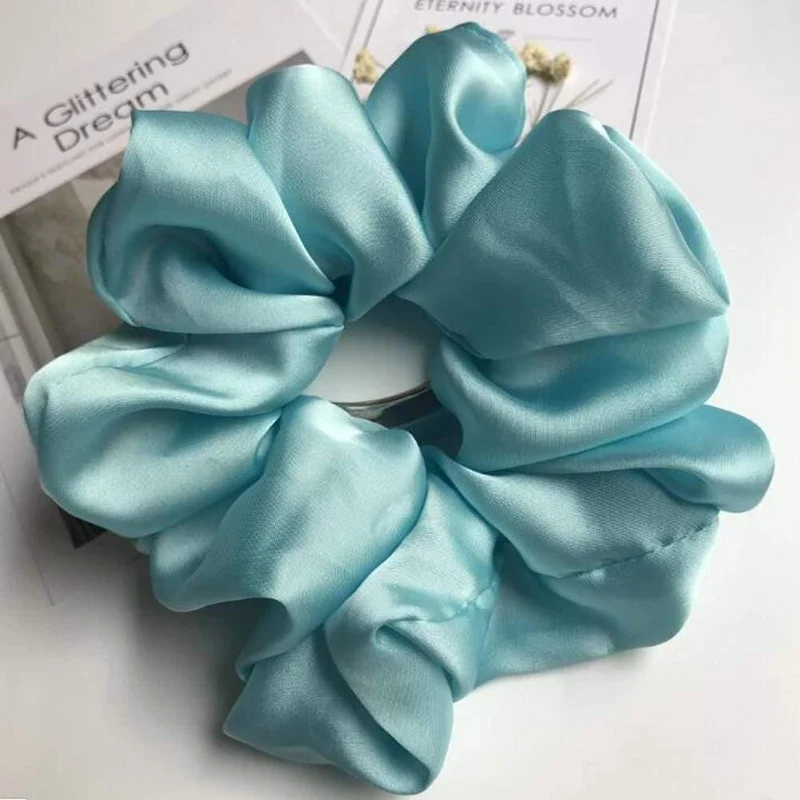 Übergroße Scrunchie Damen Mädchen Elastische Haargummibänder Accessoires Gummi Für Frauen Haarring Seil Pferdeschwanzhalter Kopfschmuck