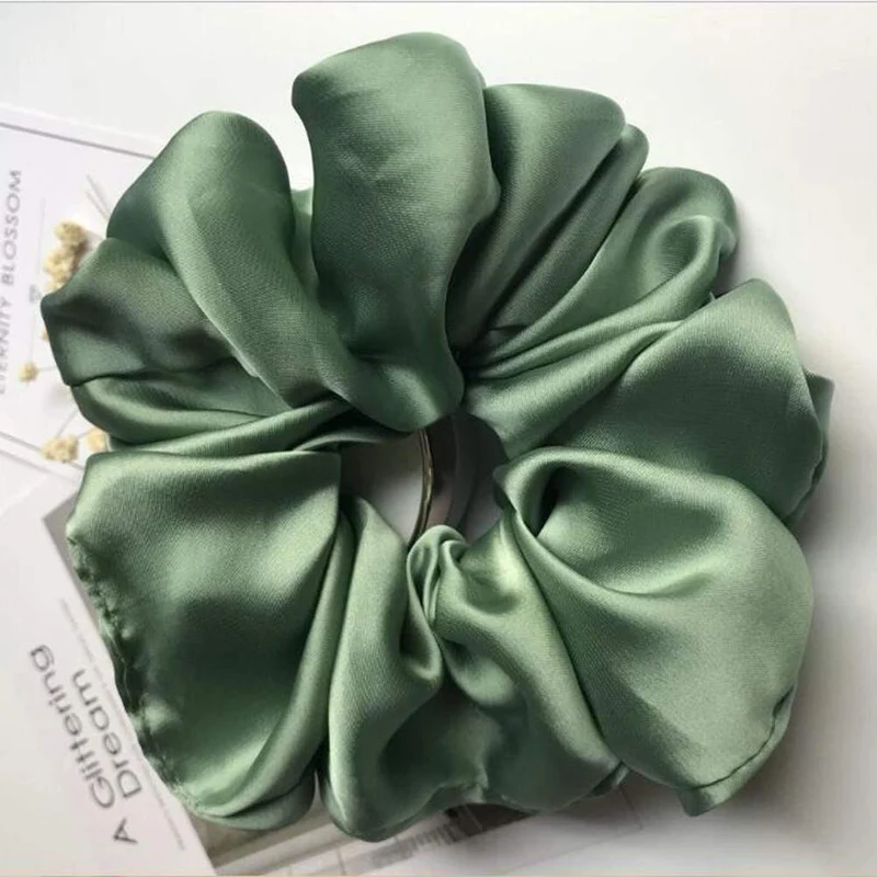 Übergroße Scrunchie Damen Mädchen Elastische Haargummibänder Accessoires Gummi Für Frauen Haarring Seil Pferdeschwanzhalter Kopfschmuck