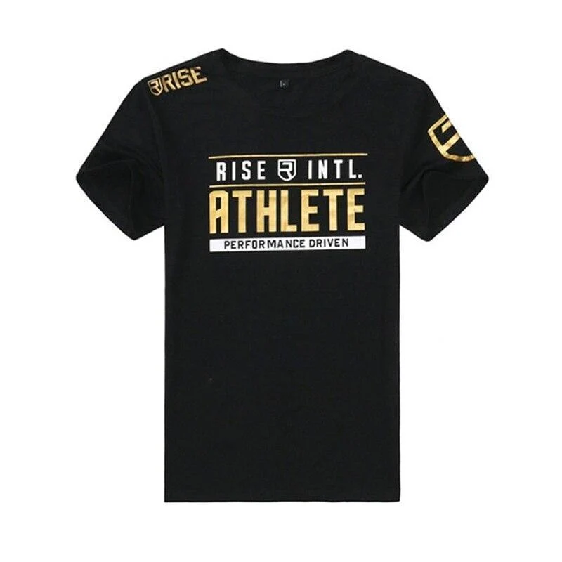 Männer Kurzarm Baumwolle T-Shirt Casual Fashion Print Schlankes T-Shirt Männliche Jogger Turnhallen Fitness Bodybuilding Workout Marke T-Shirts Tops