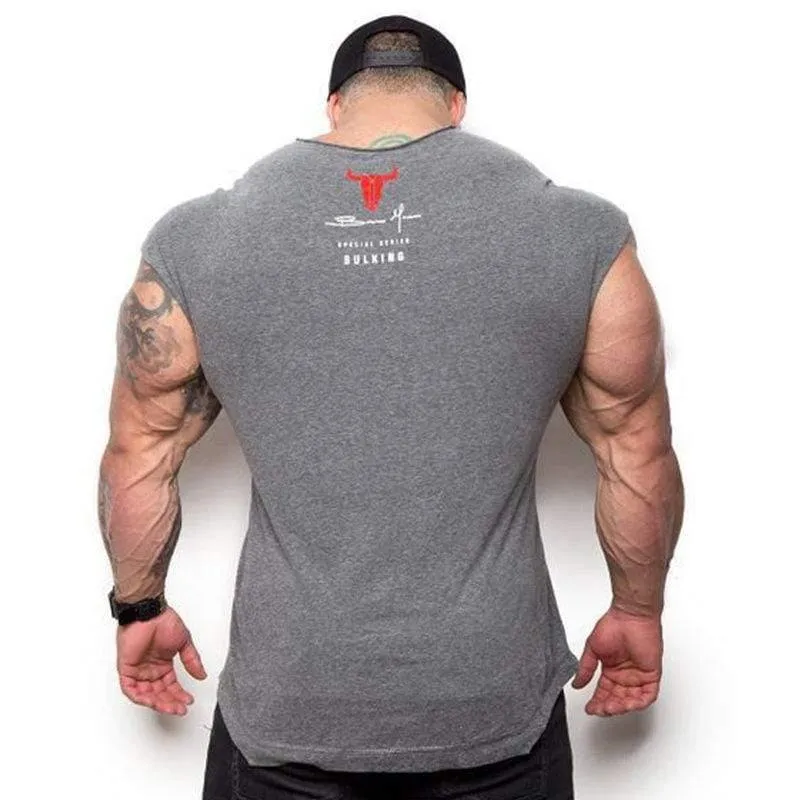 Männer Casual Fashion Printed T-Shirt Turnhallen Fitness Bodybuilding Kurzarm Baumwolle T-Shirt T-Shirts Tops Male Workout Brand Kleidung