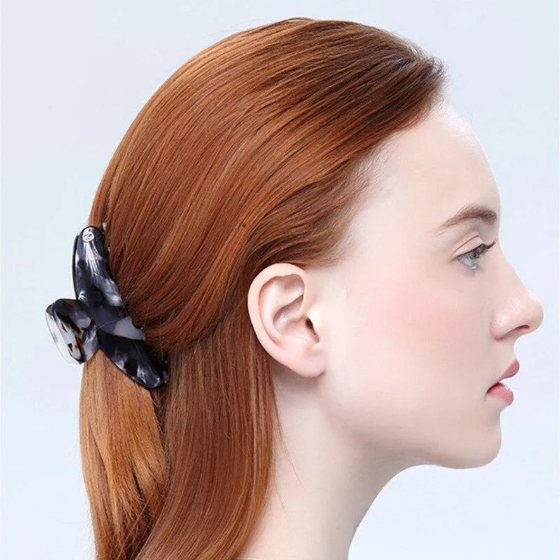 Große Acetate Leopardenmuster Acryl Haarnadeln Haarspange Krabben Haar Krallen für Frauen Mädchen Haarschmuck Kopfschmuck Party Geschenke