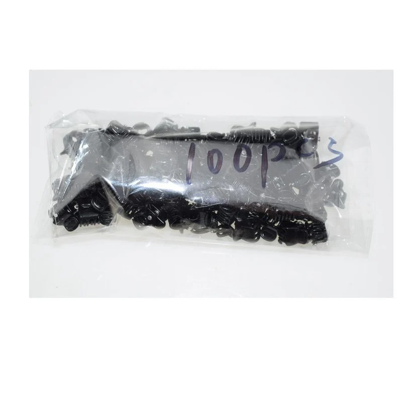 1cm 100 Stück / Packung Haar Klauenclips für Frauen Mädchen Zubehör Schwarz Braun Transparent Kunststoff Mini Klauen Haarspange Klammer Geschenke