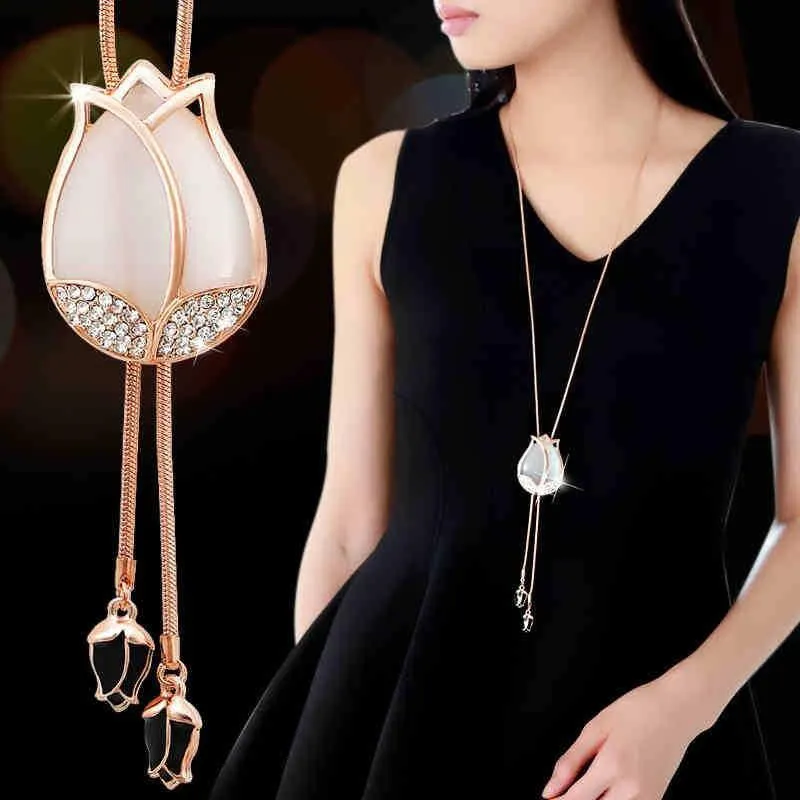 Mode Elegante simulierte Perle Choker Halsketten für Frauen Silber Farbkette Lange Halskette Anhänger Schmuck Accessoires Trendy