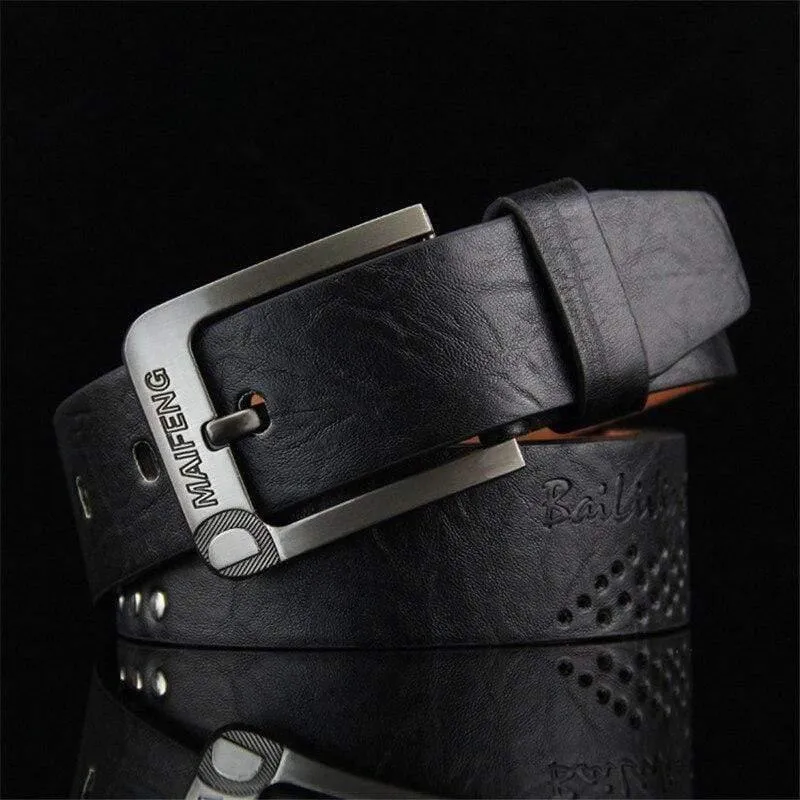 Herren Nietgürtel Mode Hose Pin Schnalle Gürtel Wild Retro Strap Männlich New Luxusgürtel Kummerbunds Ceinture Homme