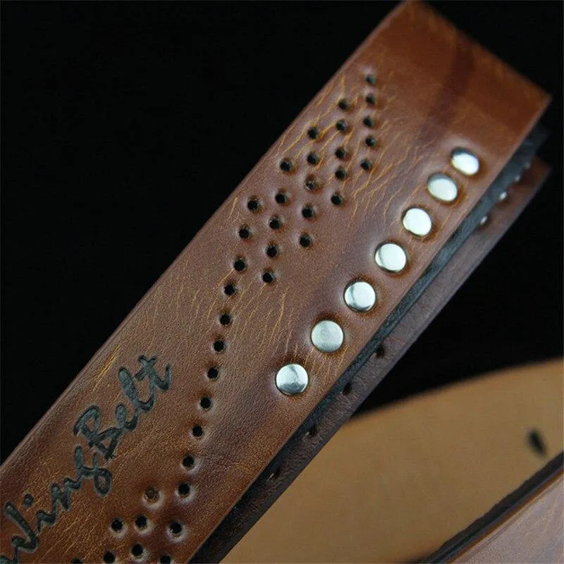 Herren Nietgürtel Mode Hose Pin Schnalle Gürtel Wild Retro Strap Männlich New Luxusgürtel Kummerbunds Ceinture Homme