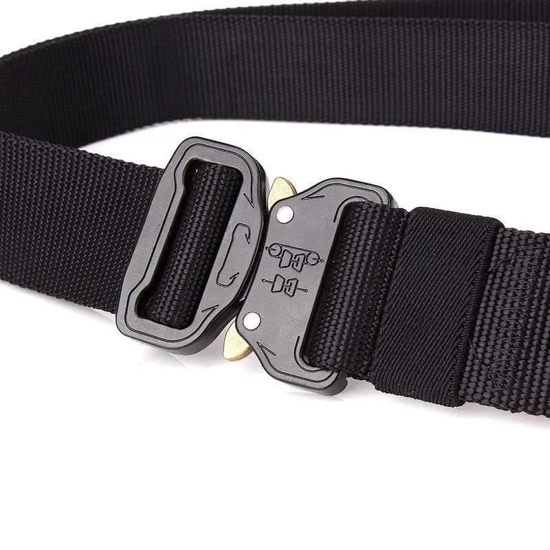 Herren Taktik Gürtel Design Stahl Schnalle Gürtel Mann Qualität Leinwand Elastische Gürtel Bund Lässig Männer