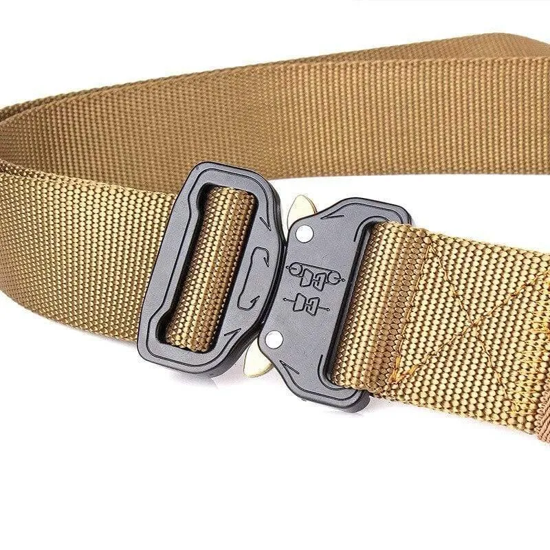 Herren Taktik Gürtel Design Stahl Schnalle Gürtel Mann Qualität Leinwand Elastische Gürtel Bund Lässig Männer