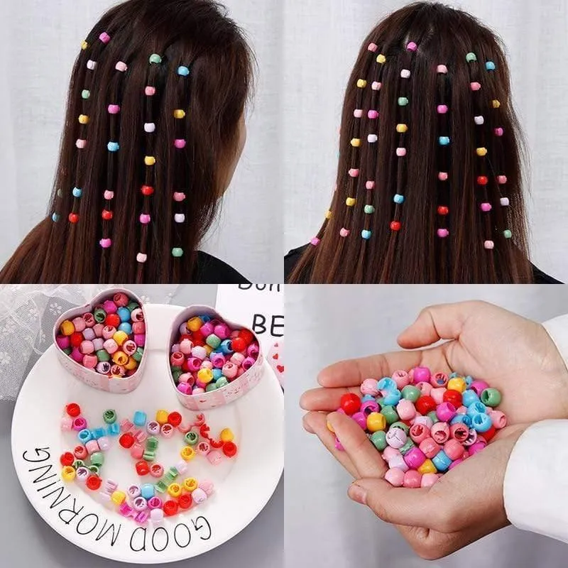 20 / 40pcs Frauen Mädchen Süße Mini-Haarklauenclips Bonbonfarbe Kunststoff-Haarnadeln Haarzöpfe Maker Beads Haarschmuck Kopfbedeckungen