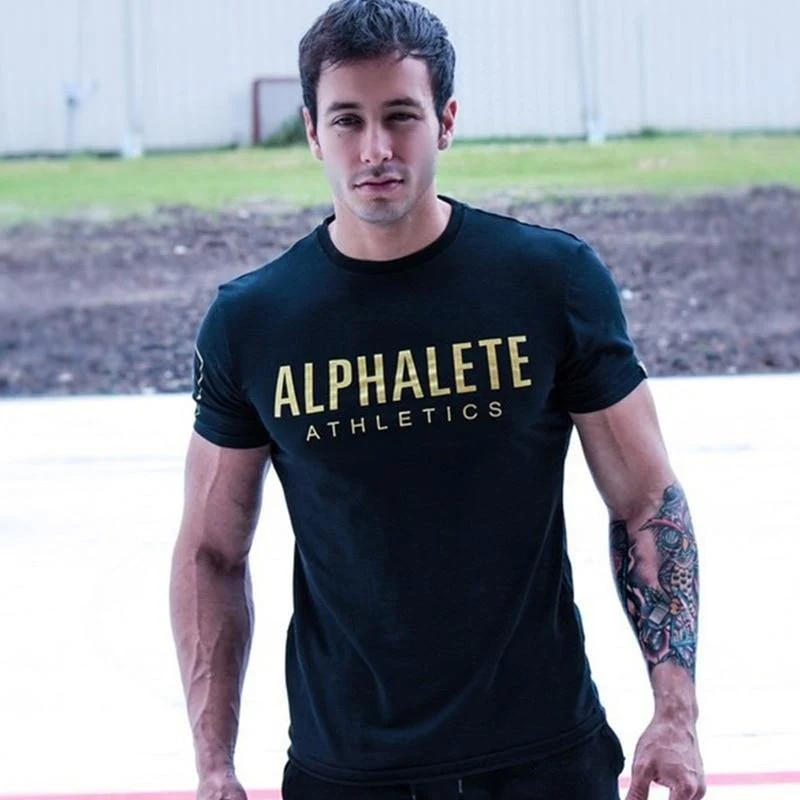 Männer Baumwolle Kurzarm T-shirt Neue Casual Mode Dünnes T-shirt Männlich Jogger Fitness-Studios Fitness Crossfit Tees Sommer Tops Kleidung