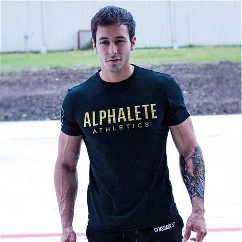 Männer Baumwolle Kurzarm T-shirt Neue Casual Mode Dünnes T-shirt Männlich Jogger Fitness-Studios Fitness Crossfit Tees Sommer Tops Kleidung
