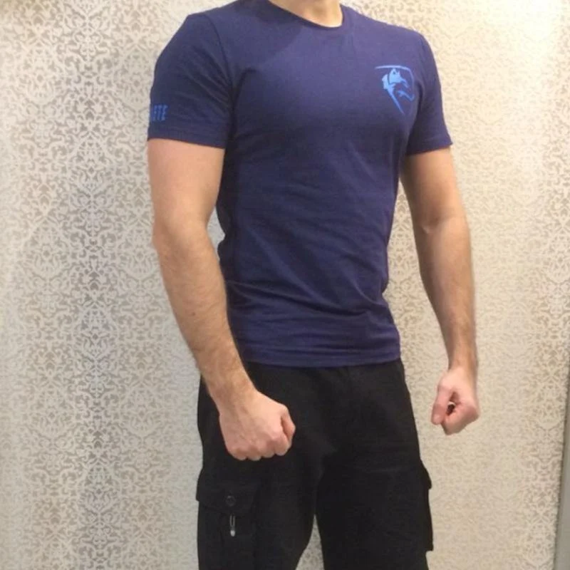 Herren Baumwolle Kurzarm T-Shirt Sommer New Casual O-Ausschnitt Slim T-Shirt Männlich Jogger Gyms Fitness Crossfit T-Shirts Tops Kleidung