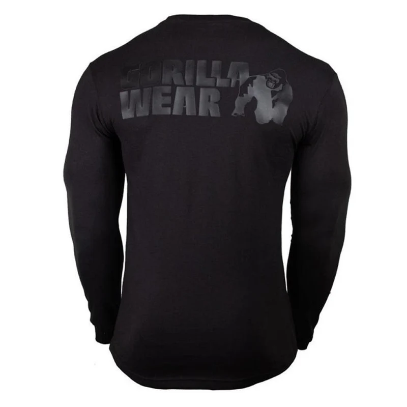Fitness Sportliche Langarm T Shirt Männer Turnhallen Workout Dünne Baumwolle Gedruckt T-shirt Männliche Herbst Neue Casual Tee Tops Marke kleidung