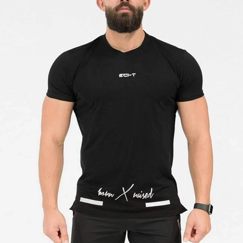 Männer Kurzarm T-shirt Turnhallen Fitness Bodybuilding Baumwolle T Shirt Sommer Männlichen Casual Fashion Tees Tops Crossfit Marke Kleidung