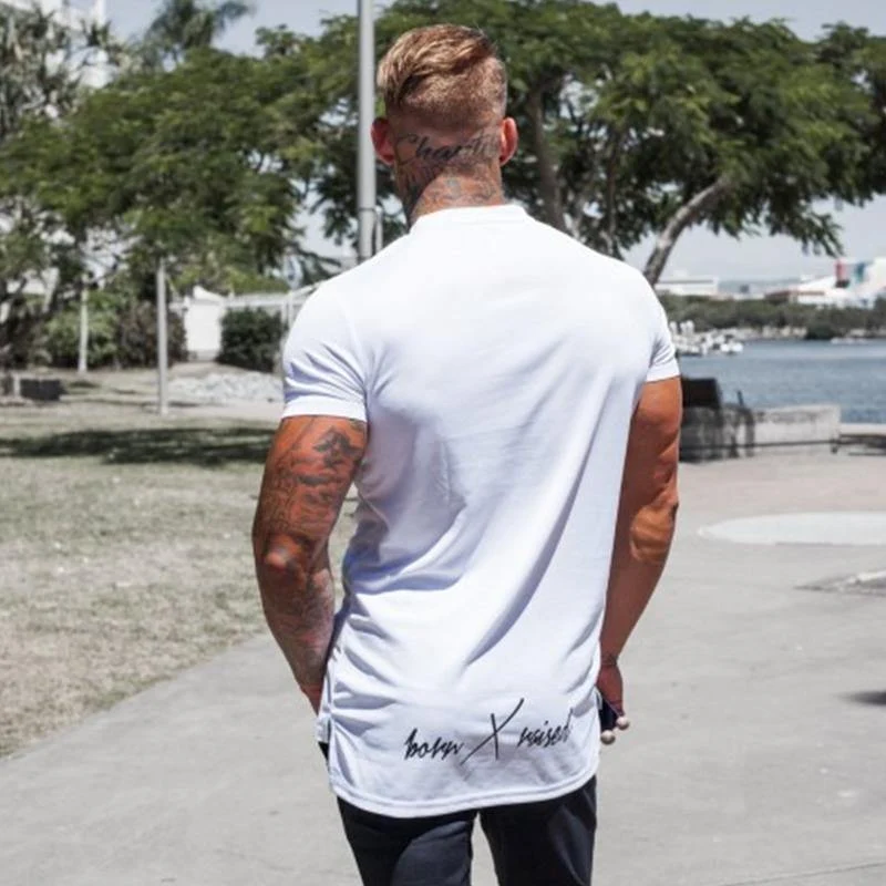 Männer Kurzarm T-shirt Turnhallen Fitness Bodybuilding Baumwolle T Shirt Sommer Männlichen Casual Fashion Tees Tops Crossfit Marke Kleidung