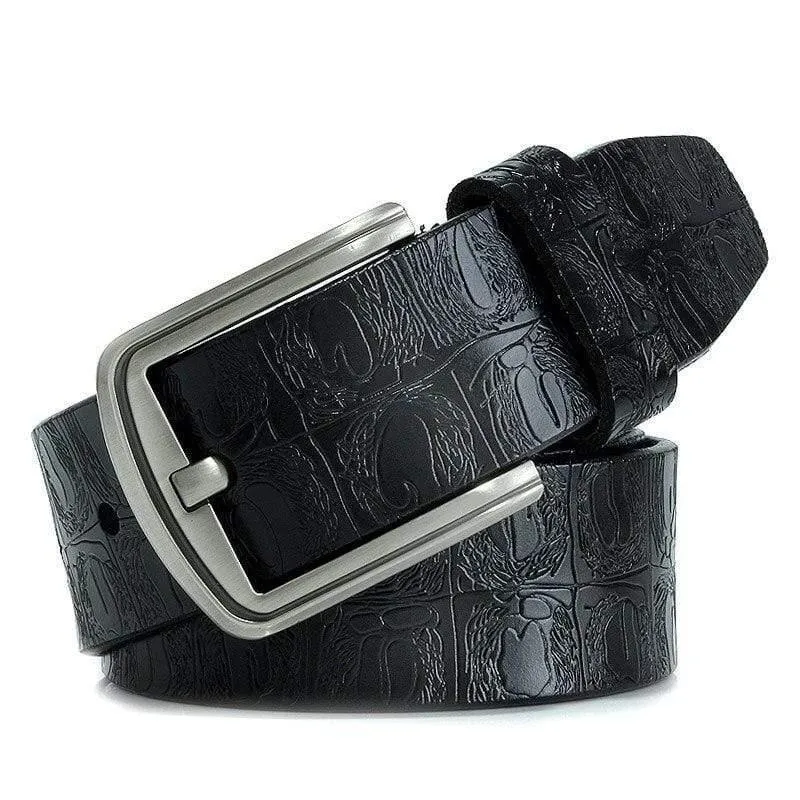 Marke Luxus Design Pin Schnalle Echtes Leder Rindsleder Gürtel Jeans Gürtel Für Männer Business Cowboy Gürtel Heißer Verkauf