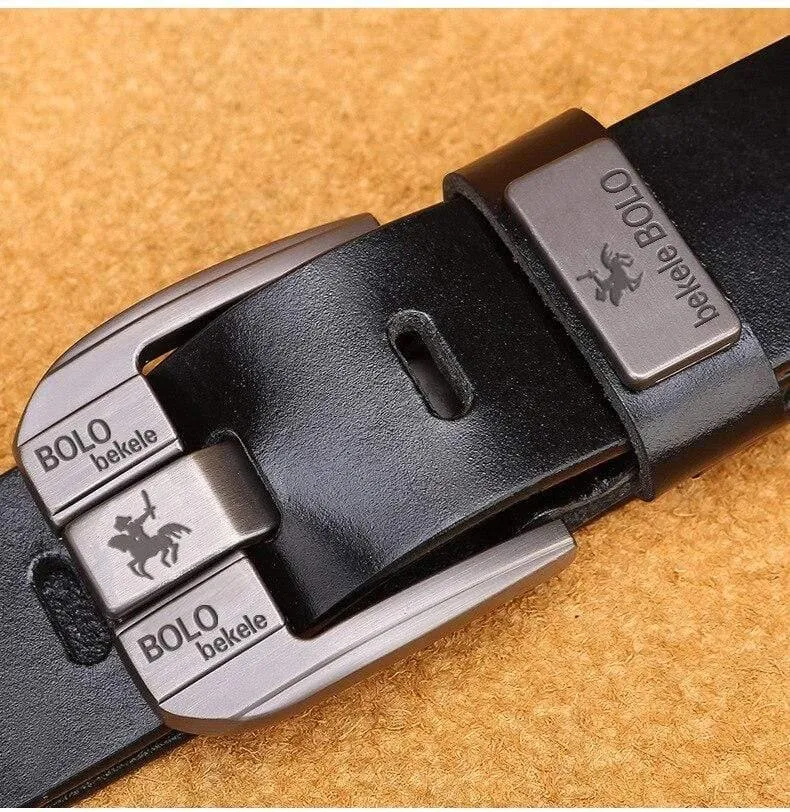 Männer echte Kuh Leder Business Designer Gürtel Männer Vintage Luxus Qualität echte Leder Gürtel Mann Schnallen