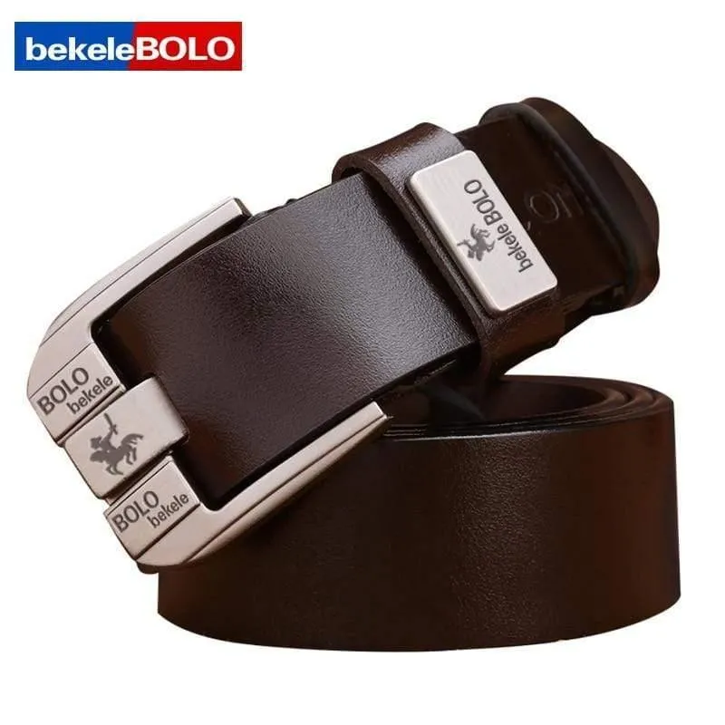 Männer echte Kuh Leder Business Designer Gürtel Männer Vintage Luxus Qualität echte Leder Gürtel Mann Schnallen