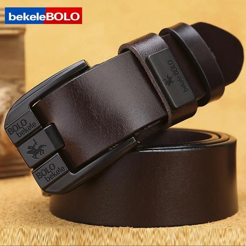Männer echte Kuh Leder Business Designer Gürtel Männer Vintage Luxus Qualität echte Leder Gürtel Mann Schnallen