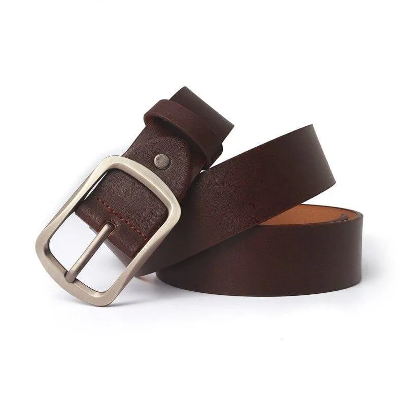 Männer Gürtel Leder Gürtel Männer Pin Schnalle Kuh Echtes Leder Gürtel Für Männer 130 cm Hohe Qualität Herren Gürtel cinturones Hombre