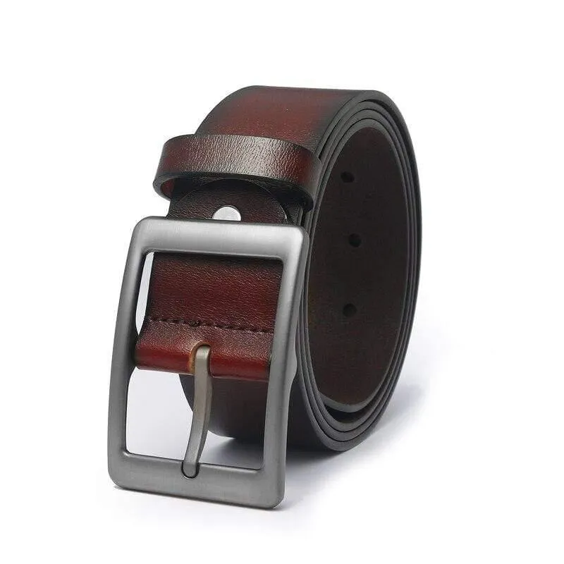 Männer Gürtel Leder Gürtel Männer Pin Schnalle Kuh Echtes Leder Gürtel Für Männer 130 cm Hohe Qualität Herren Gürtel cinturones Hombre