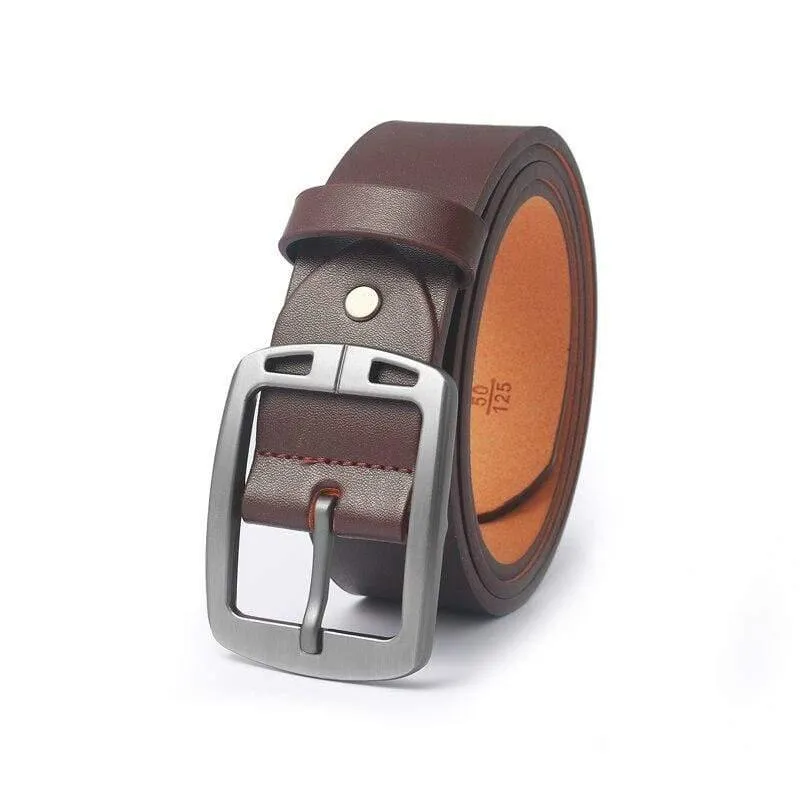 Männer Gürtel Leder Gürtel Männer Pin Schnalle Kuh Echtes Leder Gürtel Für Männer 130 cm Hohe Qualität Herren Gürtel cinturones Hombre