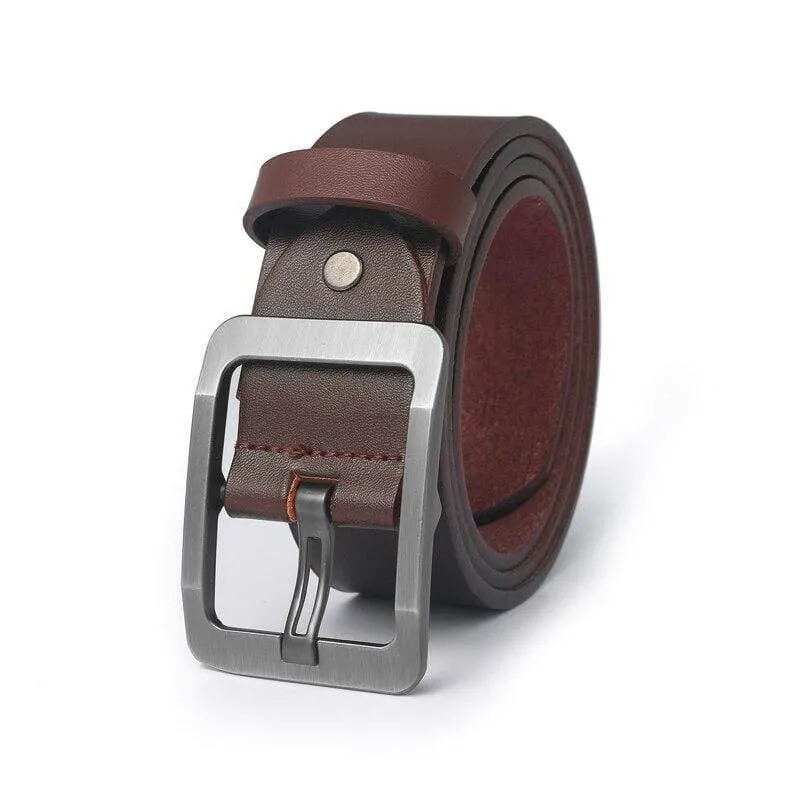 Männer Gürtel Leder Gürtel Männer Pin Schnalle Kuh Echtes Leder Gürtel Für Männer 130 cm Hohe Qualität Herren Gürtel cinturones Hombre