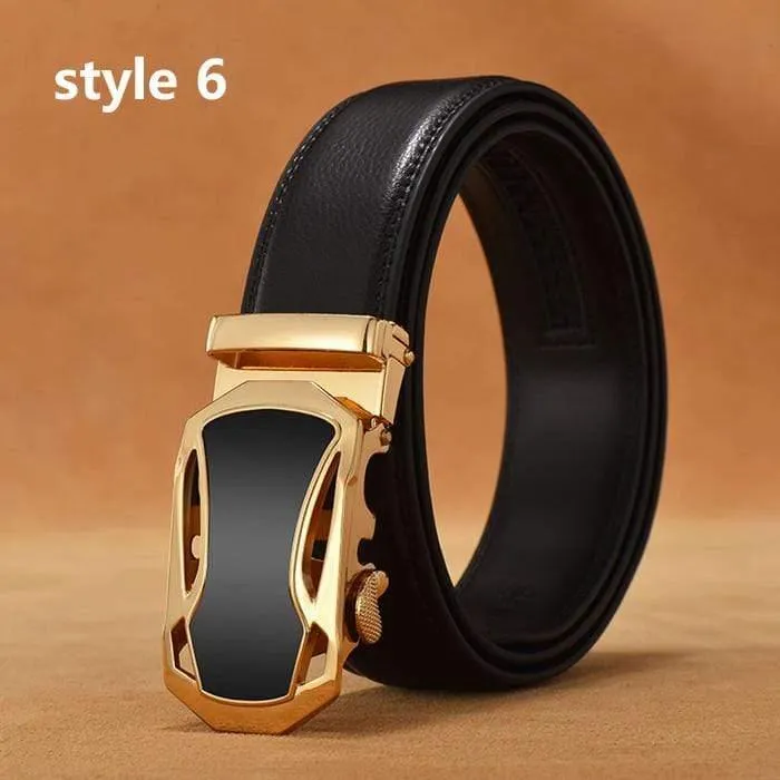 Gürtel Männer Luxus Berühmte Marke Designer Hochwertige Männer Echtes Lederband Weiß Automatische Schnalle Gürtel Ceinture Homme