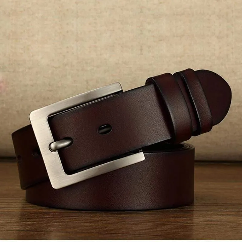 140 150 160 170 cm Leder Männer Gürtel Kuh Echtes Leder Gürtel Retro Pin Schnalle Große Große Größe Männliche Gürtel cinturones Para Hombre