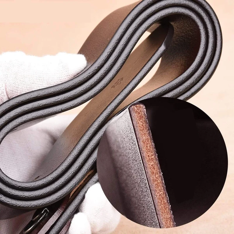 140 150 160 170 cm Leder Männer Gürtel Kuh Echtes Leder Gürtel Retro Pin Schnalle Große Große Größe Männliche Gürtel cinturones Para Hombre