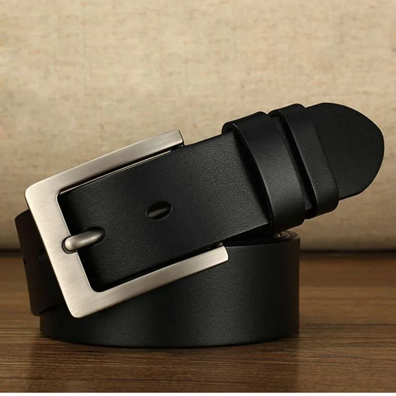 140 150 160 170 cm Leder Männer Gürtel Kuh Echtes Leder Gürtel Retro Pin Schnalle Große Große Größe Männliche Gürtel cinturones Para Hombre