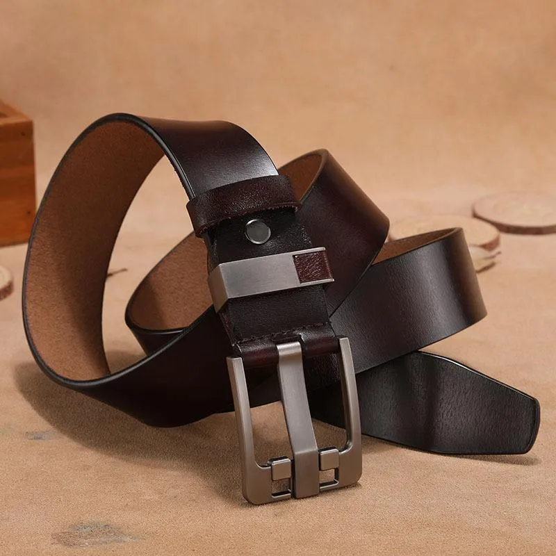 Kuh Echtes Leder Luxus Strap Männlich Gürtel für Männer Neue Große Plus Größe 140 150 160 cm Vintage Pin Schnalle männer Gürtel Hohe Qualität