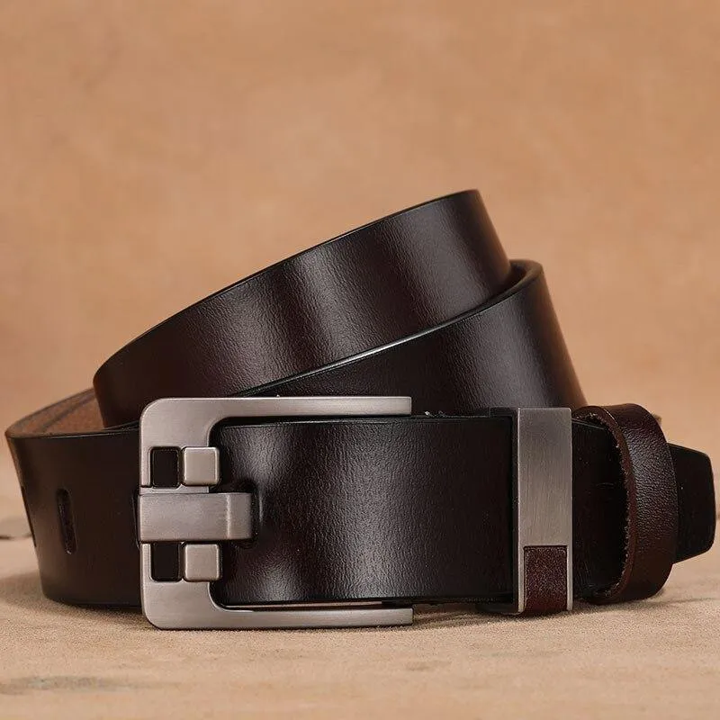 Kuh Echtes Leder Luxus Strap Männlich Gürtel für Männer Neue Große Plus Größe 140 150 160 cm Vintage Pin Schnalle männer Gürtel Hohe Qualität